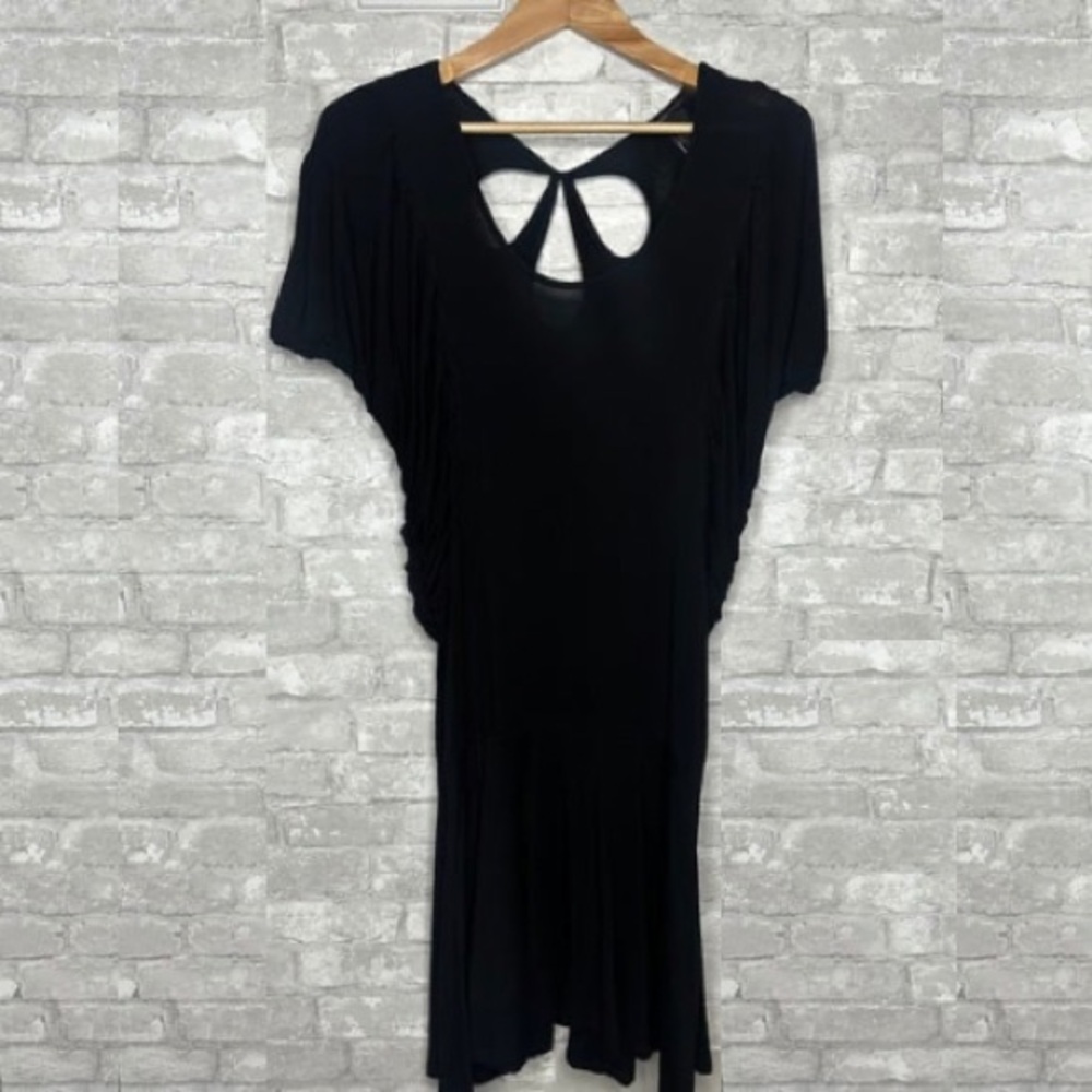 EUC BCBG Maxazria Black Cut Out Sheath Dress Size Medium